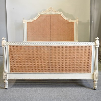 Lot 541 - A French style double bedstead