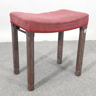 Lot 520 - A George VI coronation stool