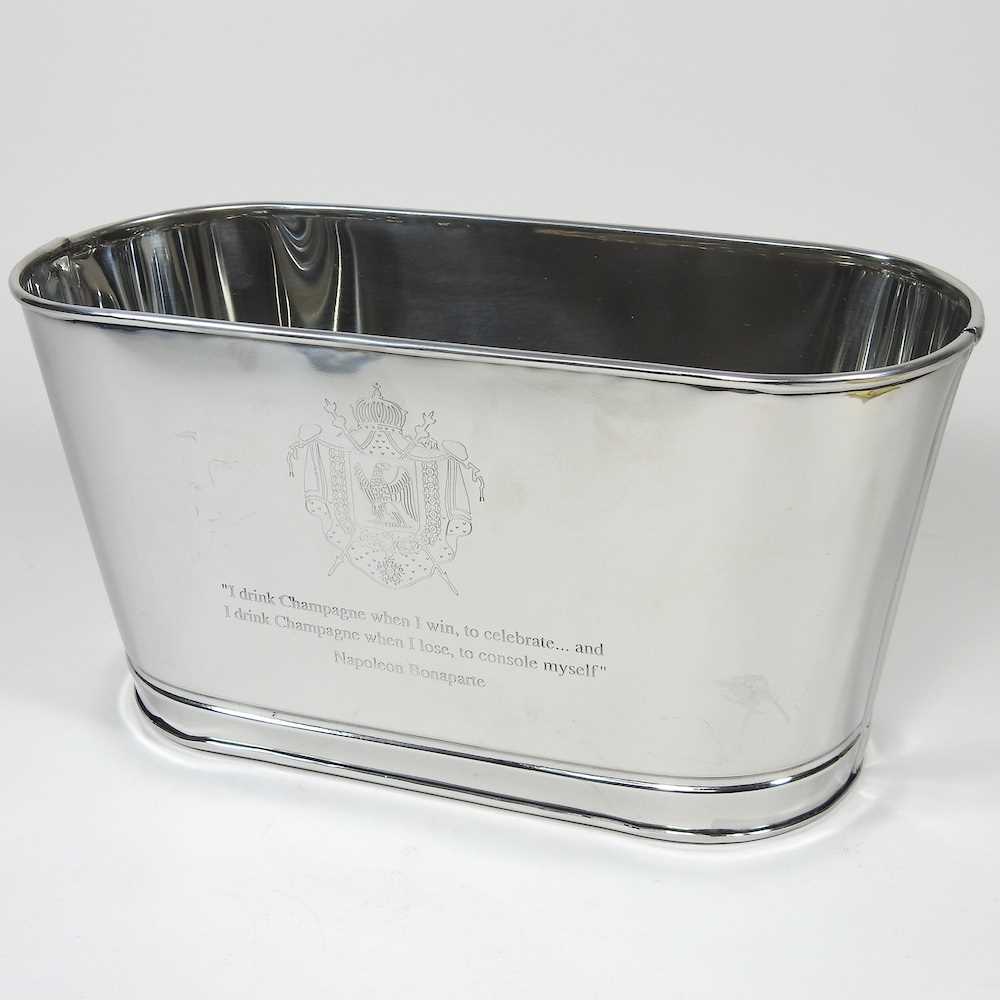 Lot 96 - A plated champagne cooler