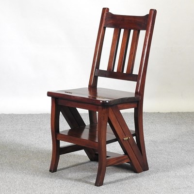 Lot 502 - A library steps/chair