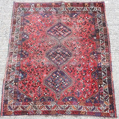 Lot 224 - A Persian Shiraz rug