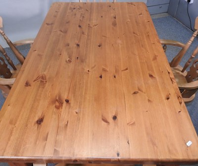 Lot 460 - A pine kitchen table