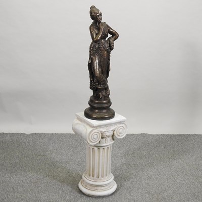 Lot 340 - A modern bronzed figure