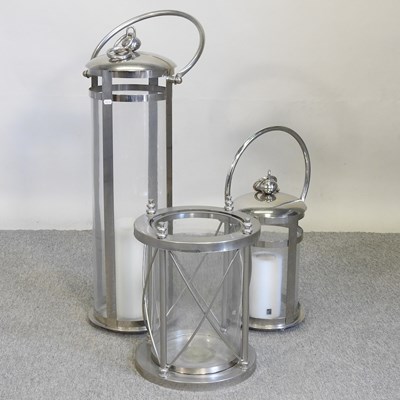 Lot 620 - Three modern lanterns