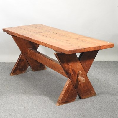 Lot 421 - A refectory dining table