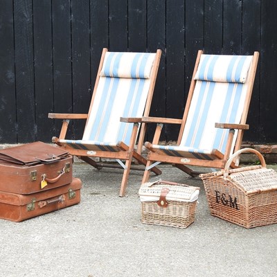 Lot 363 - Two deck chairs