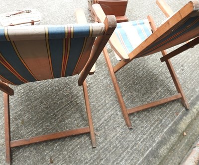 Lot 363 - Two deck chairs