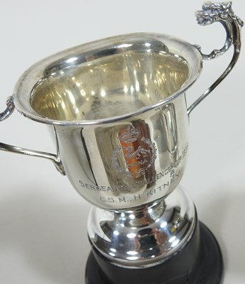 Lot 2 - A small silver trophy cup