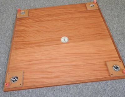 Lot 149 - An Indian wooden Carrom games board