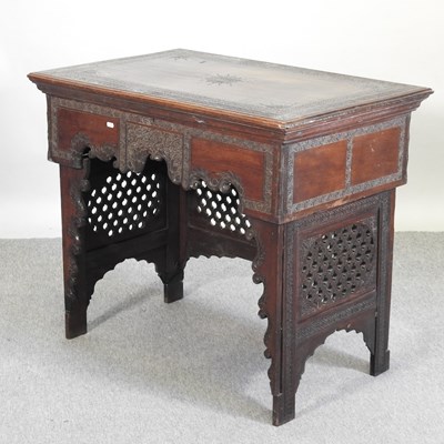 Lot 548 - An eastern folding desk