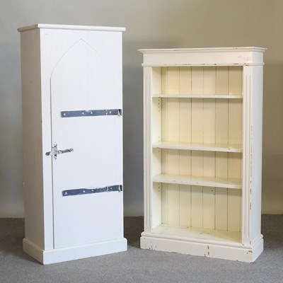 Lot 447 - Two painted cabinets