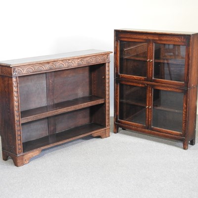 Lot 610 - Two oak bookcases