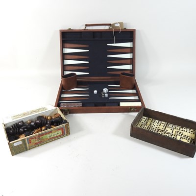 Lot 255 - A backgammon case