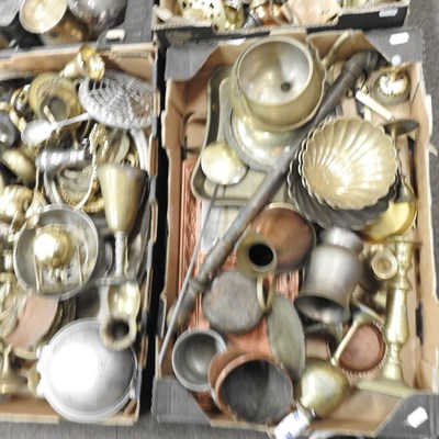 Lot 177 - Four boxes of metal wares