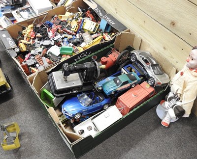 Lot 130 - Three boxes of diecast toys