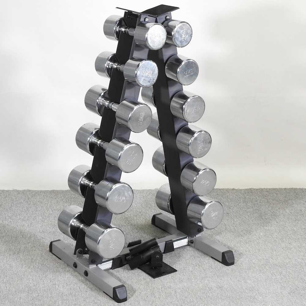Lot 414 A free weights stand