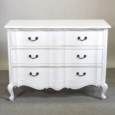 Lot 442 - A painted chest of drawers