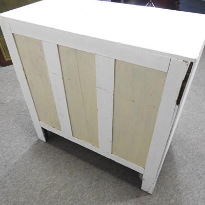 Lot 53 - A painted and pine chest of drawers