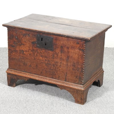 Lot 629 - An 18th century coffer