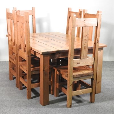 Lot 417 - A pine dining suite