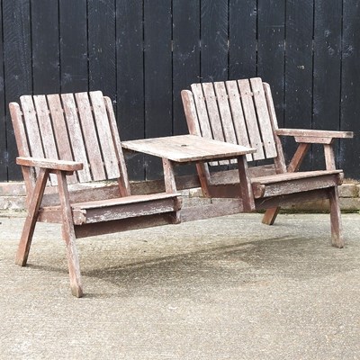 Lot 390 - A garden seat