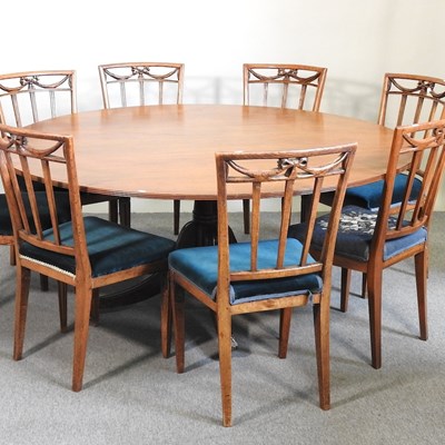 Lot 597 - A Regency style dining suite