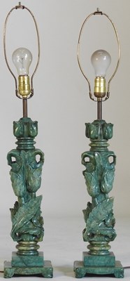 Lot 101 - A pair of table lamps