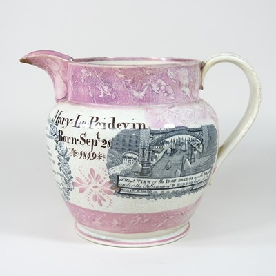 Lot 175 - A Sunderland lustre jug