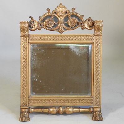 Lot 335 - An easel mirror