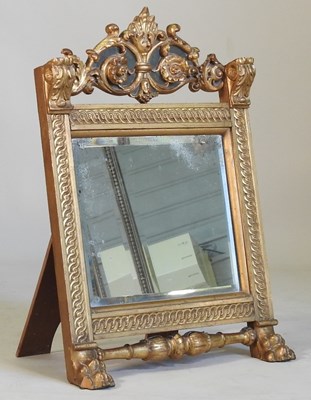 Lot 335 - An easel mirror