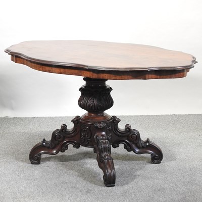 Lot 468 - A Victorian fruitwood centre table