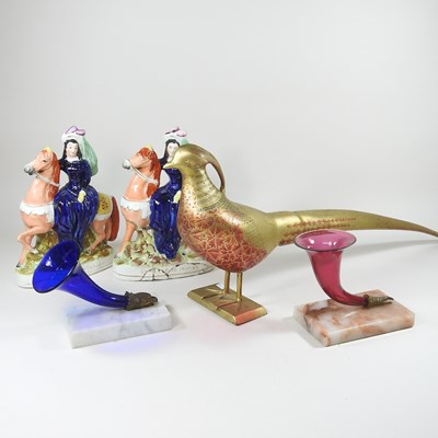 Lot 50 - A pair of Staffordshire figures