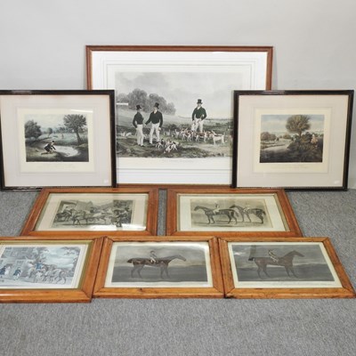 Lot 211 - A collection of hunting and coloured prints