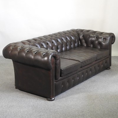Lot 606 - A chesterfield sofa
