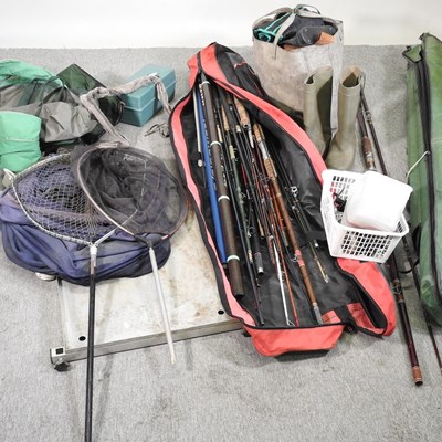 Lot 388 - A collection of fishing rods
