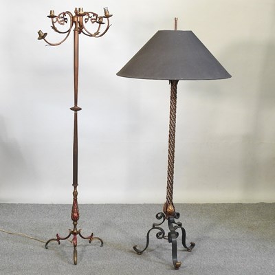 Lot 601 - Two standard lamps
