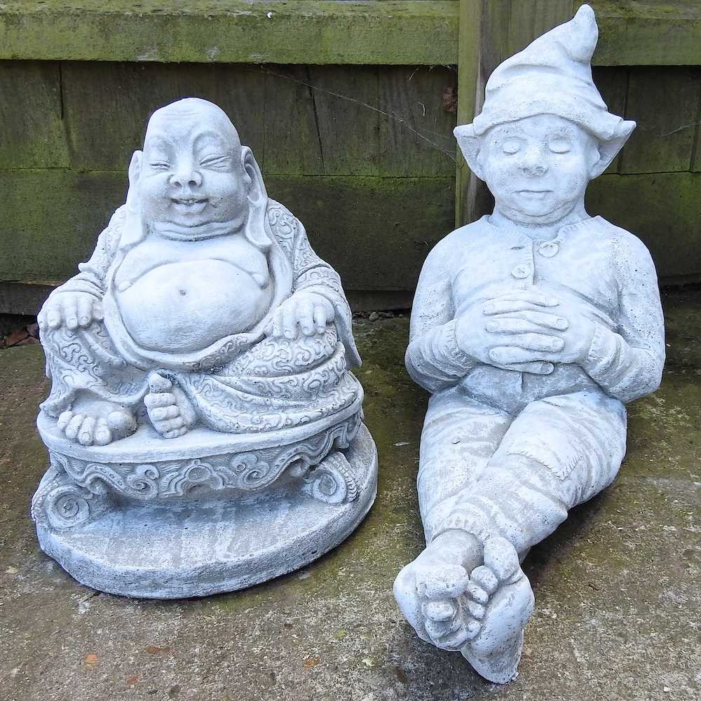 Lot 367 - Two garden statues