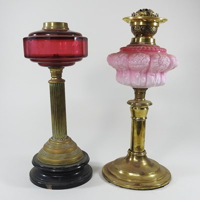 Lot 200 - Two oil lamp bases