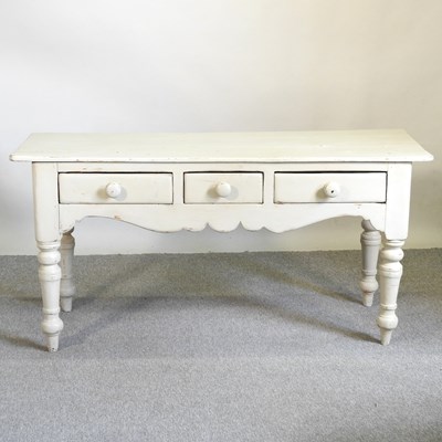 Lot 348 - A painted dresser base