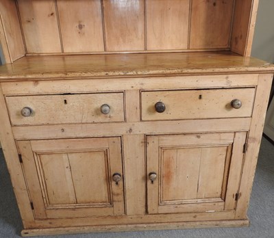 Lot 333 - A 19th century pine dresser