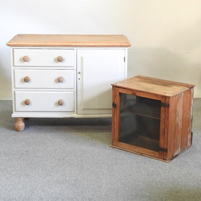 Lot 343 - A dresser base and a cabinet