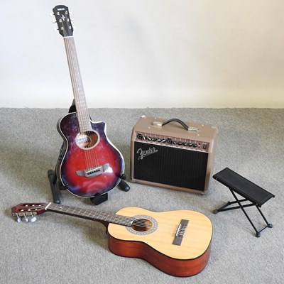 Lot 581 - A child's Yamaha electro-acoustic guitar