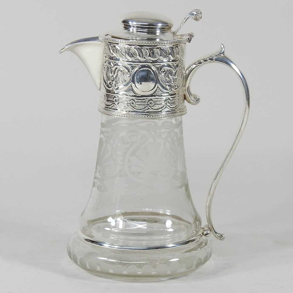 Lot 420 - A claret jug