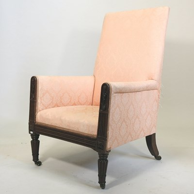Lot 72 - A Regency mahogany library chair