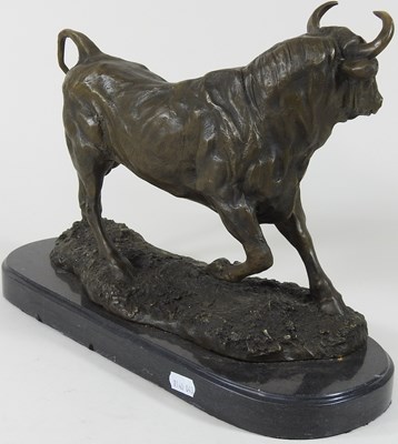 Lot 458 - A bronze bull