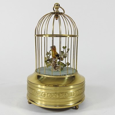 Lot 688 - A bird cage automaton