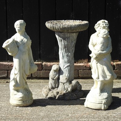 Lot 305 - A reconstituted stone garden figure