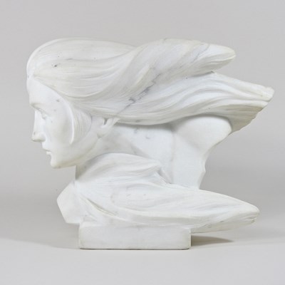 Lot 354 - A marble head