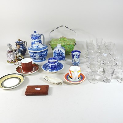 Lot 185 - A collection of china and glassware