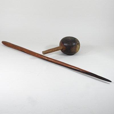 Lot 563 - An ethnic tribal staff